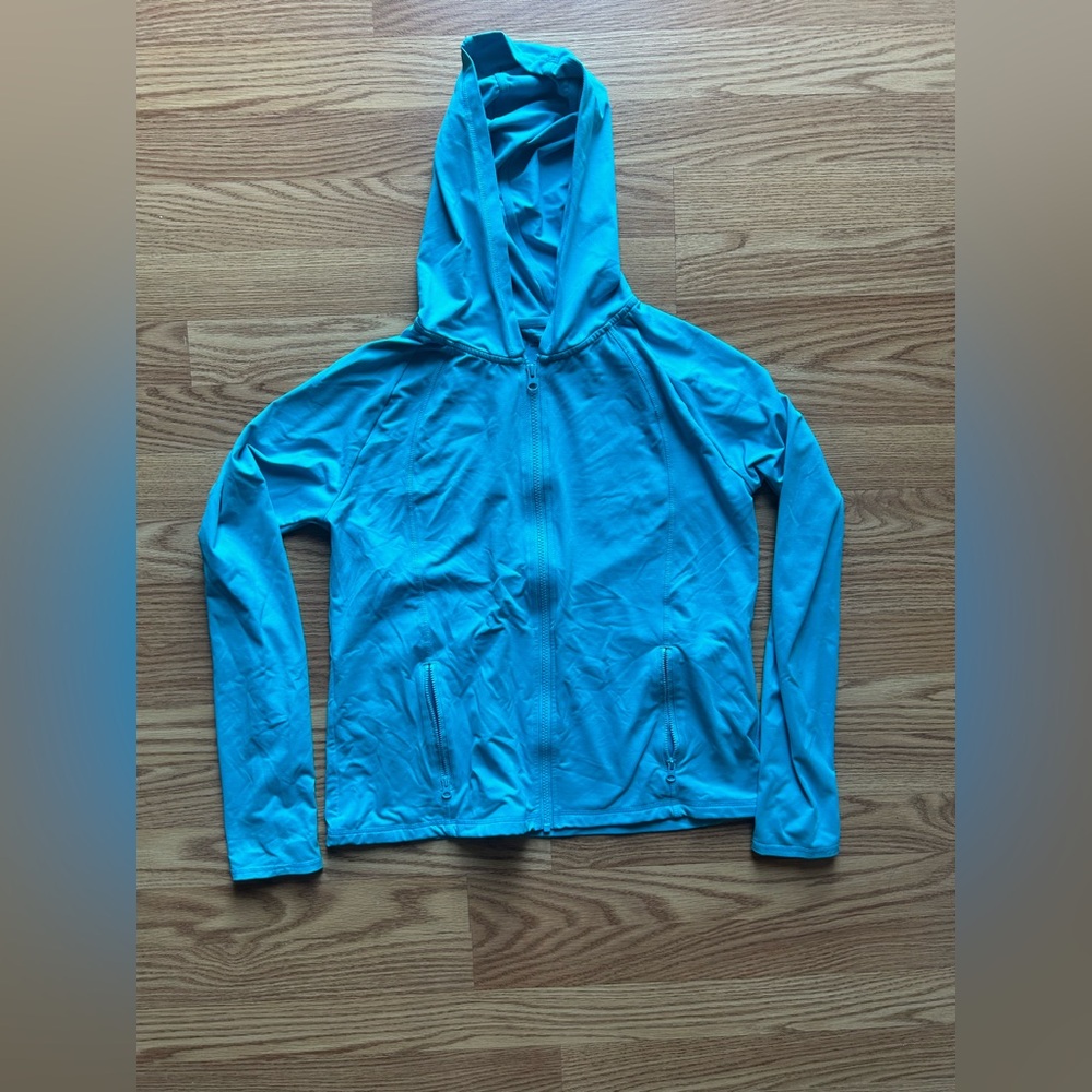 yellowberry Girls Zip Up Sweatshirt Jacket Blue Color Size XL